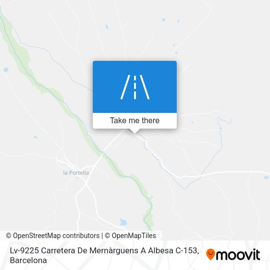 Lv-9225 Carretera De Mernàrguens A Albesa C-153 map