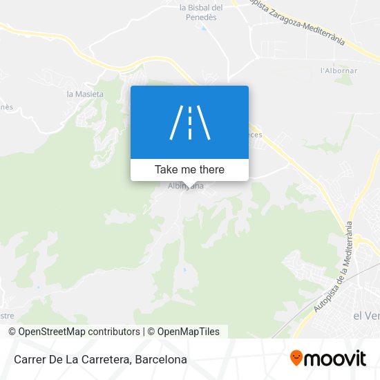 Carrer De La Carretera map