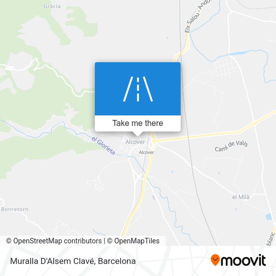 Muralla D'Alsem Clavé map