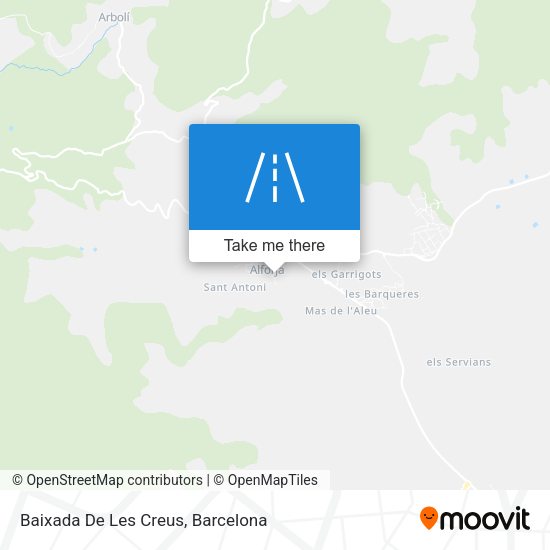 Baixada De Les Creus map