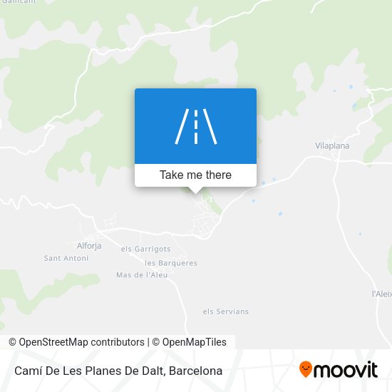 Camí De Les Planes De Dalt map