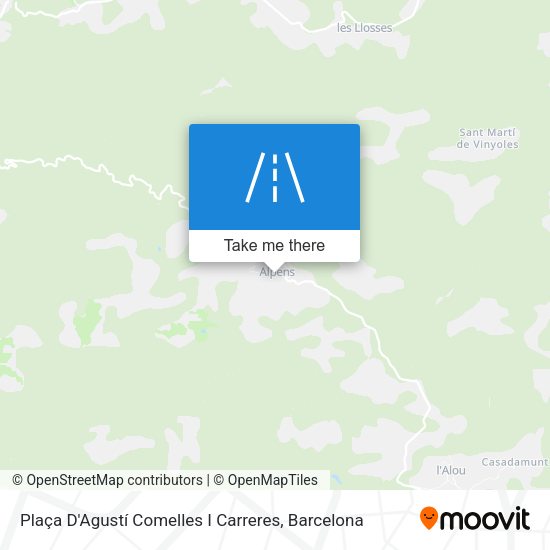 Plaça D'Agustí Comelles I Carreres map