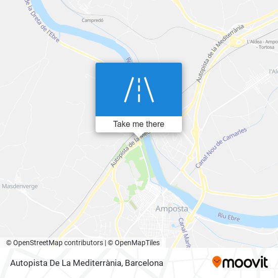 Autopista De La Mediterrània map