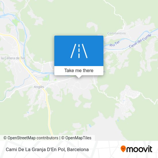 Cami De La Granja D'En Pol map