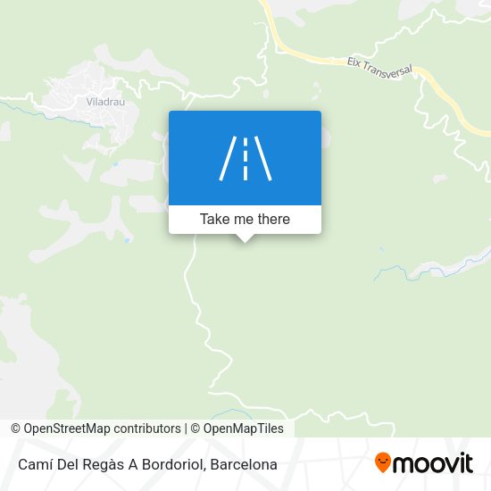 Camí Del Regàs A Bordoriol map