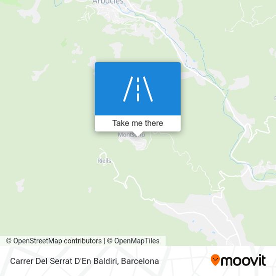 Carrer Del Serrat D'En Baldiri map