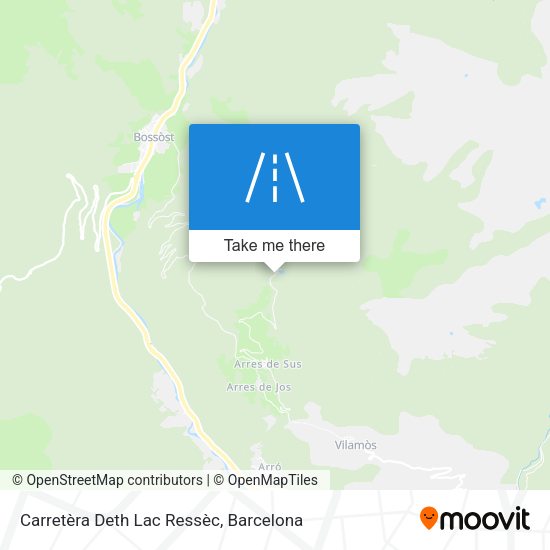 Carretèra Deth Lac Ressèc map