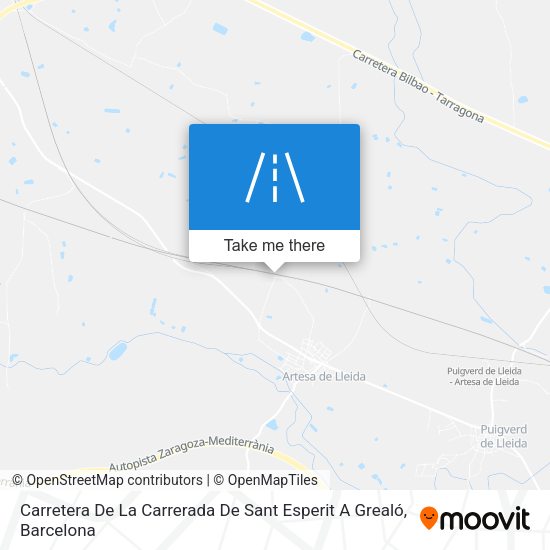 Carretera De La Carrerada De Sant Esperit A Grealó map