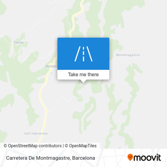 Carretera De Montmagastre map