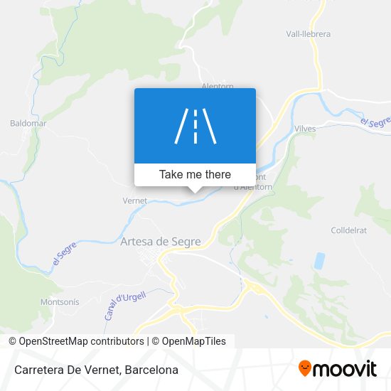 Carretera De Vernet map