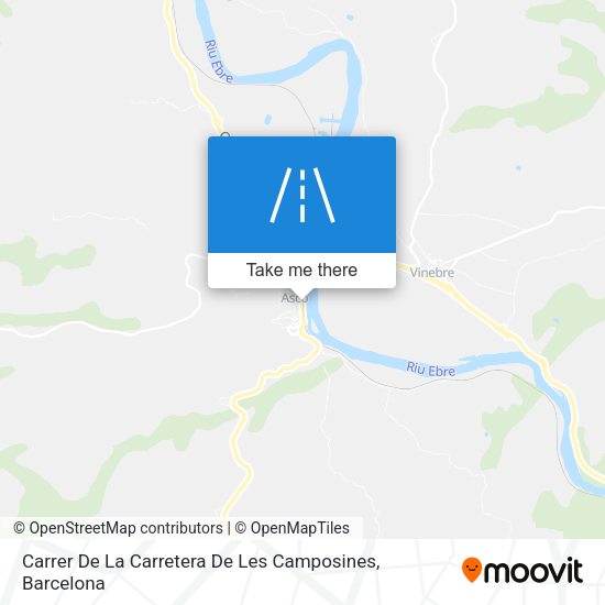 Carrer De La Carretera De Les Camposines map