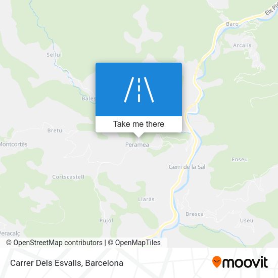 Carrer Dels Esvalls map