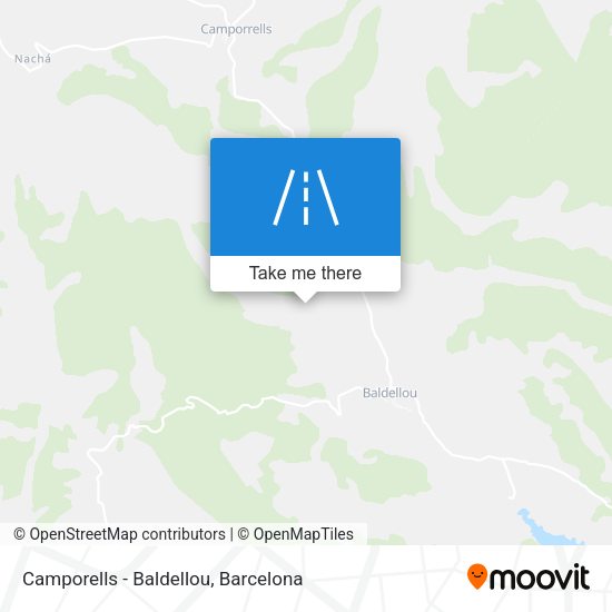 Camporells - Baldellou map