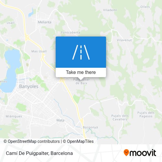 Camí De Puigpalter map