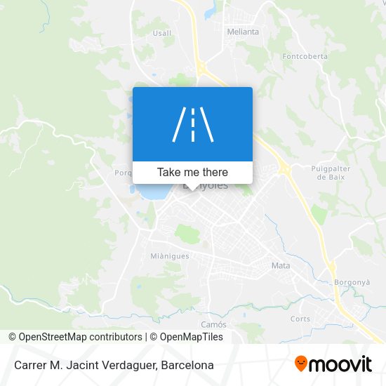 Carrer M. Jacint Verdaguer map