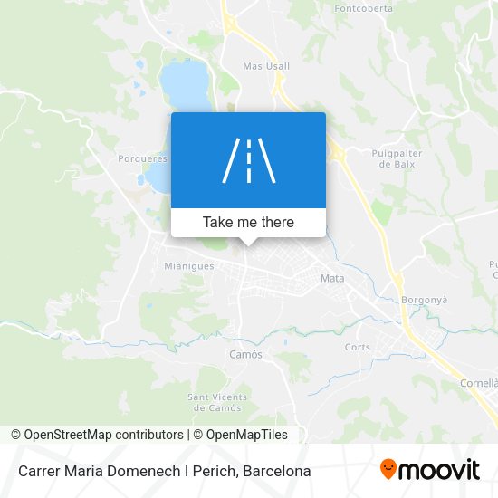 Carrer Maria Domenech I Perich map
