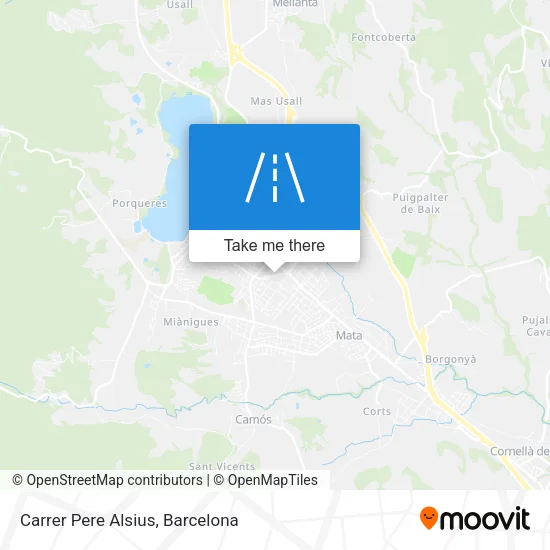 mapa Carrer Pere Alsius