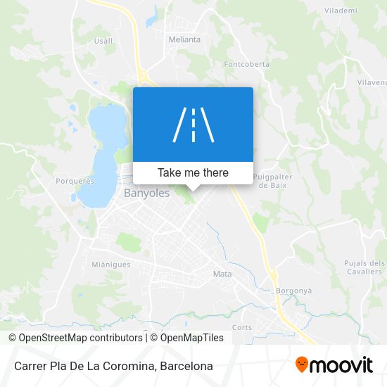 Carrer Pla De La Coromina map