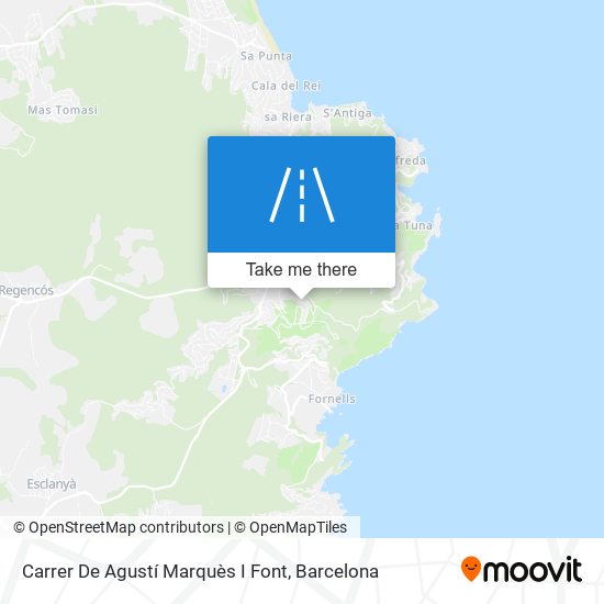 mapa Carrer De Agustí Marquès I Font