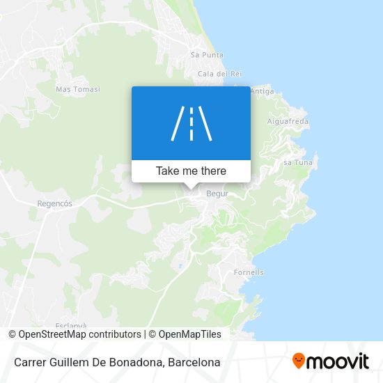 Carrer Guillem De Bonadona map