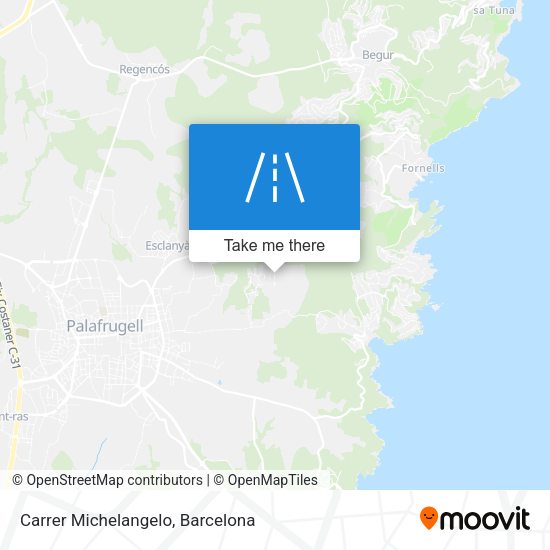 Carrer Michelangelo map