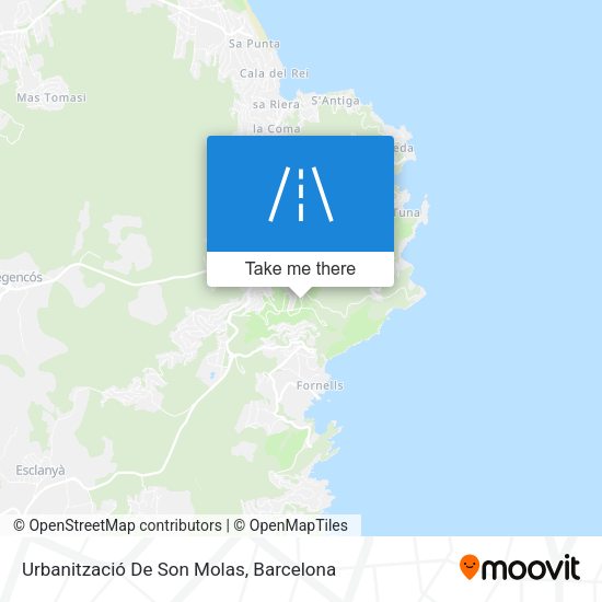 Urbanització De Son Molas map