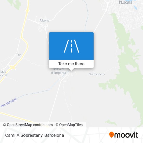 Camí A Sobrestany map