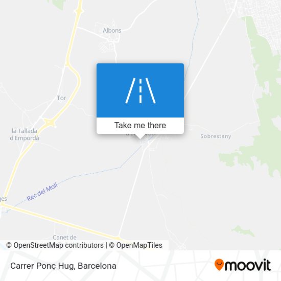 Carrer Ponç Hug map