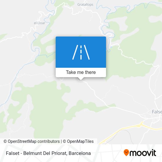 Falset - Belmunt Del Priorat map