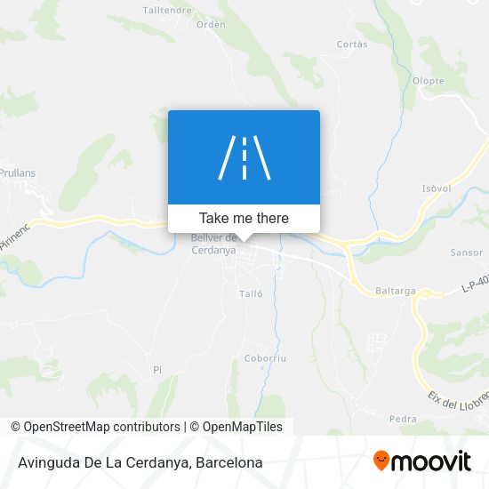 Avinguda De La Cerdanya map