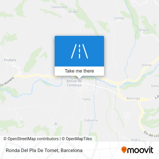 Ronda Del Pla De Tomet map