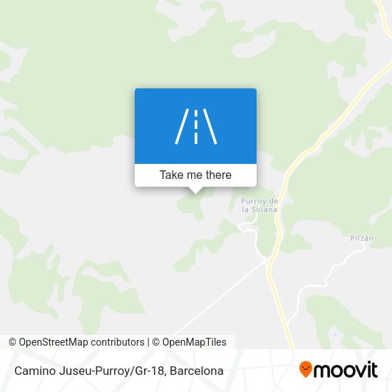 Camino Juseu-Purroy/Gr-18 map