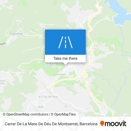 Carrer De La Mare De Déu De Montserrat map