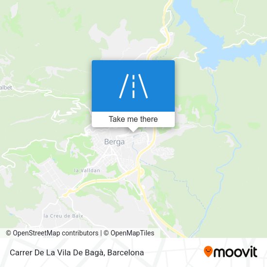 Carrer De La Vila De Bagà map