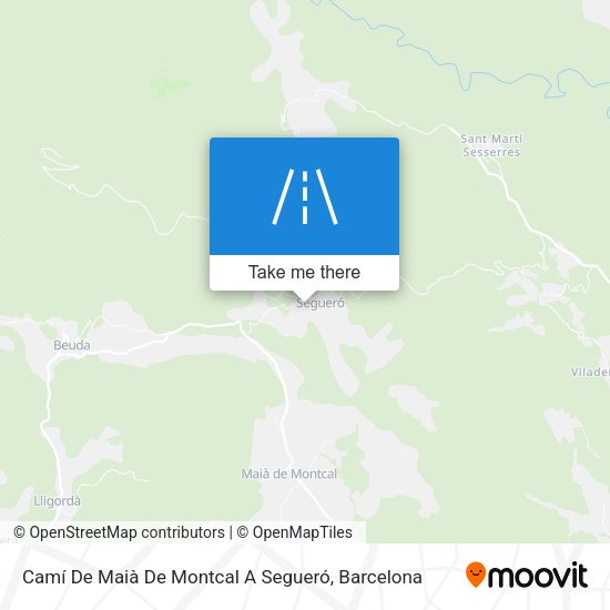 Camí De Maià De Montcal A Segueró map