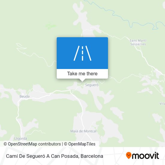 Camí De Segueró A Can Posada map