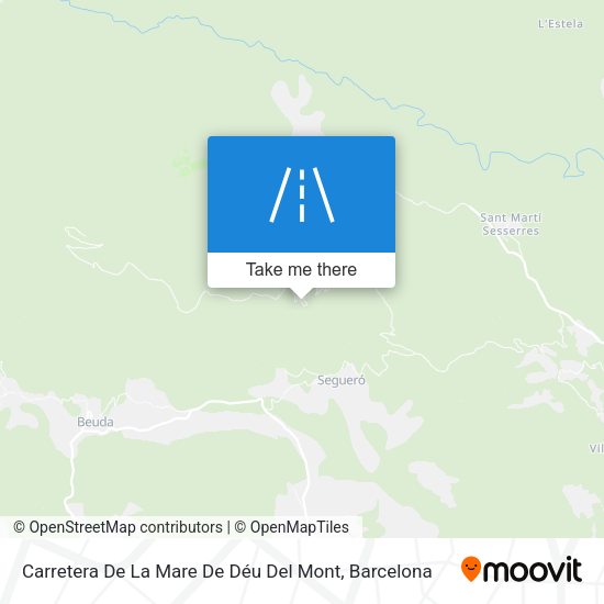 Carretera De La Mare De Déu Del Mont map