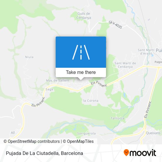 Pujada De La Ciutadella map
