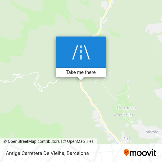 Antiga Carretera De Vielha map