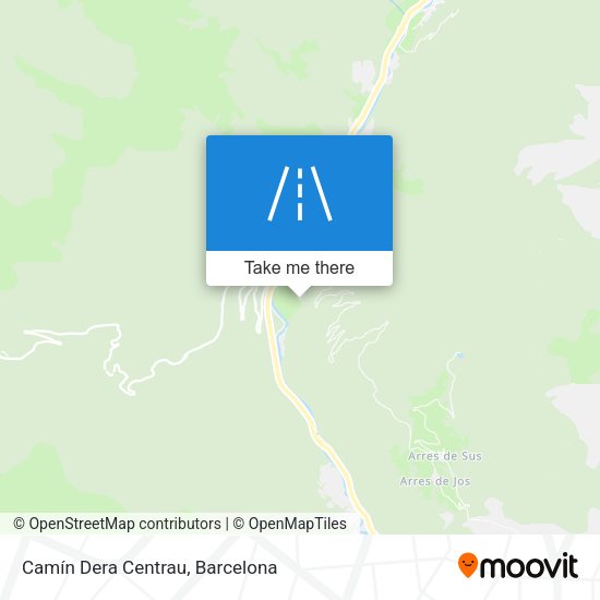 Camín Dera Centrau map
