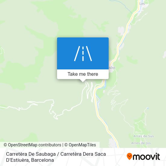 Carretèra De Saubaga / Carretèra Dera Saca D'Estiuèra map