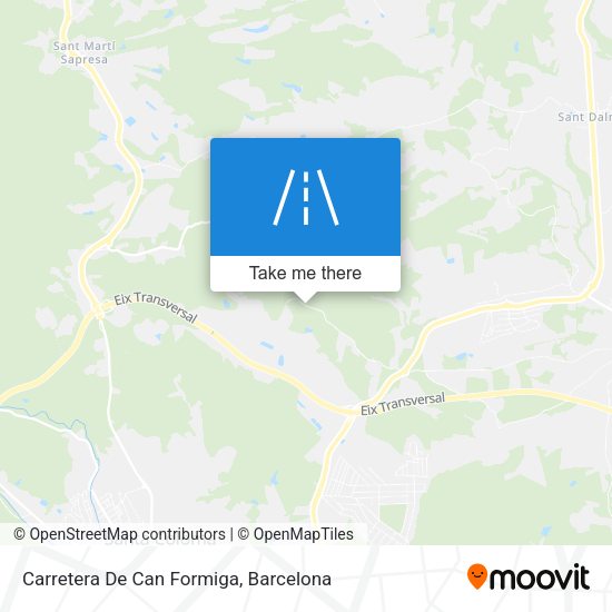 Carretera De Can Formiga map