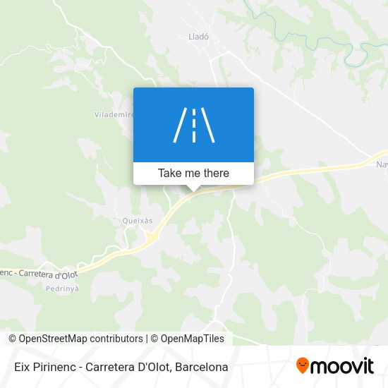 Eix Pirinenc - Carretera D'Olot map