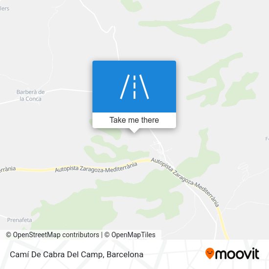 Camí De Cabra Del Camp map