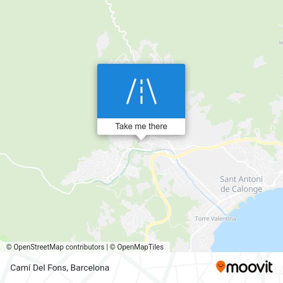 Camí Del Fons map