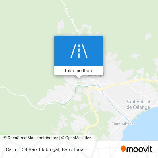 Carrer Del Baix Llobregat map