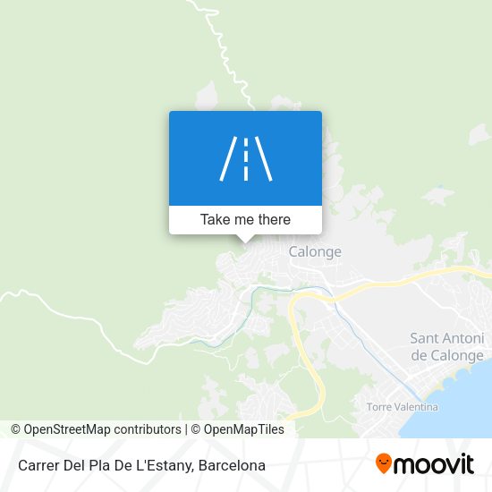 Carrer Del Pla De L'Estany map