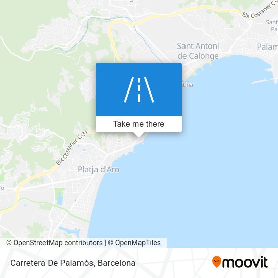 Carretera De Palamós map