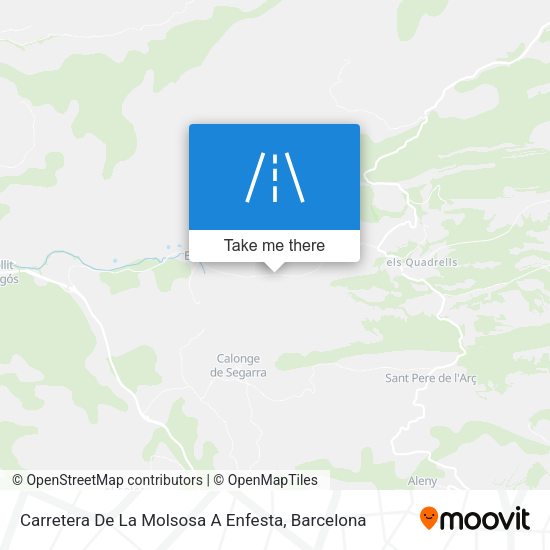 Carretera De La Molsosa A Enfesta map