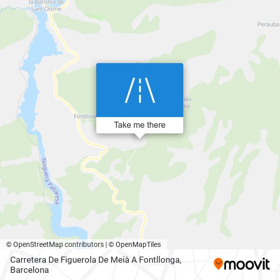 Carretera De Figuerola De Meià A Fontllonga map